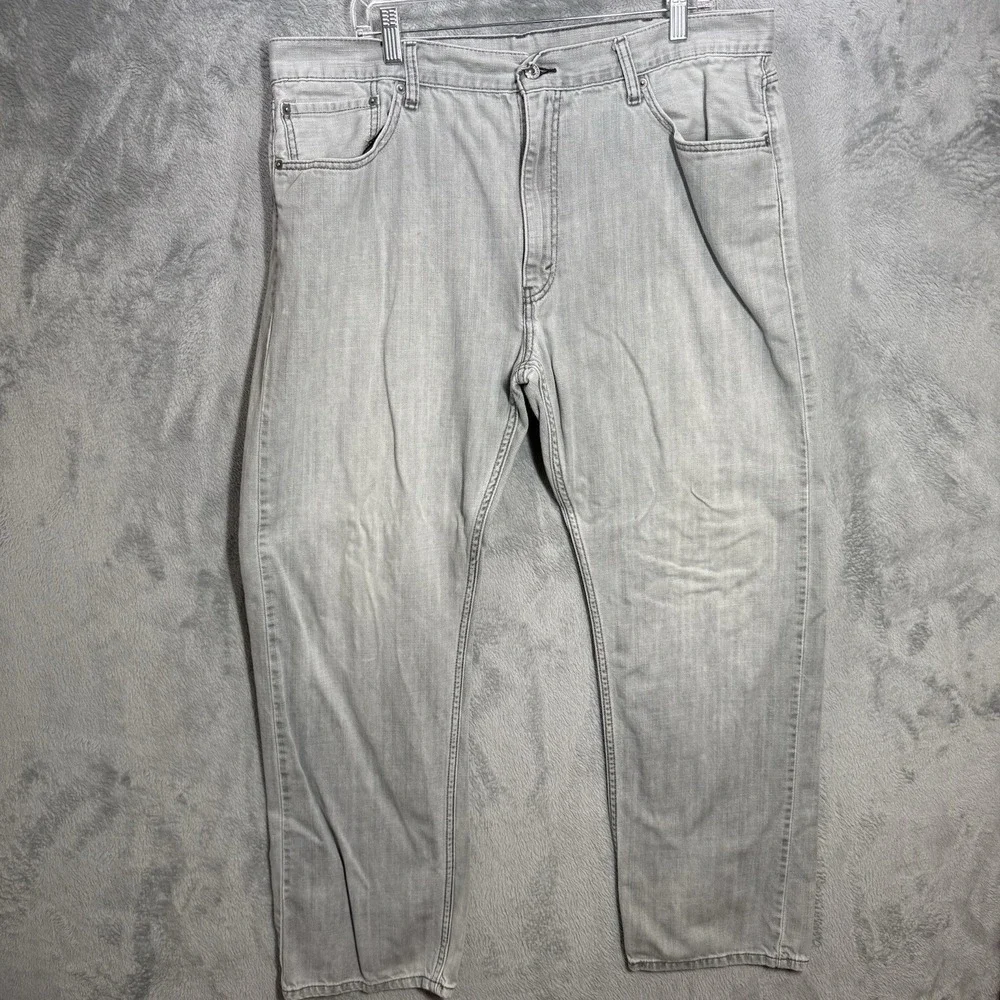 Levis 505 Straight Fit Jeans Men's Size‎ 40x32(38x31) Gray Zip Fly